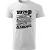 1975 v kocke - Tričko extra veľké (5-8XL) - 5XL ( Biela )