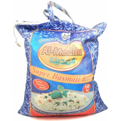 Al Madina Pakistanská basmati ryža best quality 10 kg od 24,04 € -  Heureka.sk