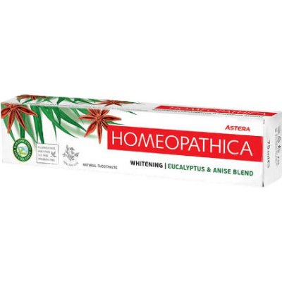 Astera Homeopathica Bieliaca zubná pasta Eukalyptus a aníz 75 ml