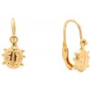 Zlaté detské náušnice COCCINELLA