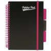 PUKKA PAD Špirálový zošit A5 linajkový 100 listov Neon black project book