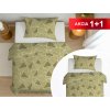 Áčko a.s. Ružomberok Bavlnené obliečky 1+1 ŠTÚROVO Olive