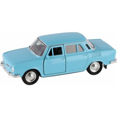 Dromader Auto Welly Škoda 100 11cm modré 1:34