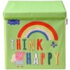 Lifeney Úložný box s vekom Prasátko Peppa Think Happy 33 × 33 × 33 cm