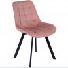 JAKS Jedálenská stolička ružova velúr Rick