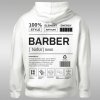 Barber Label dámska mikina s kapucňou
