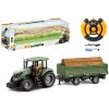 Mamido Mamido Traktor na diaľkové ovládanie Farmár 2,4 GHz s prívesom a efektmi
