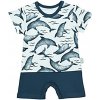 Dojčenský letný bavlnený overal Nicol Dolphin, veľ. 56 (0-3m)