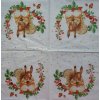 Ubrousky 33 x 33 cm Veverka a muchomurky ODBĚRNÁ MÍSTA SK od 107.1e ZDARMA