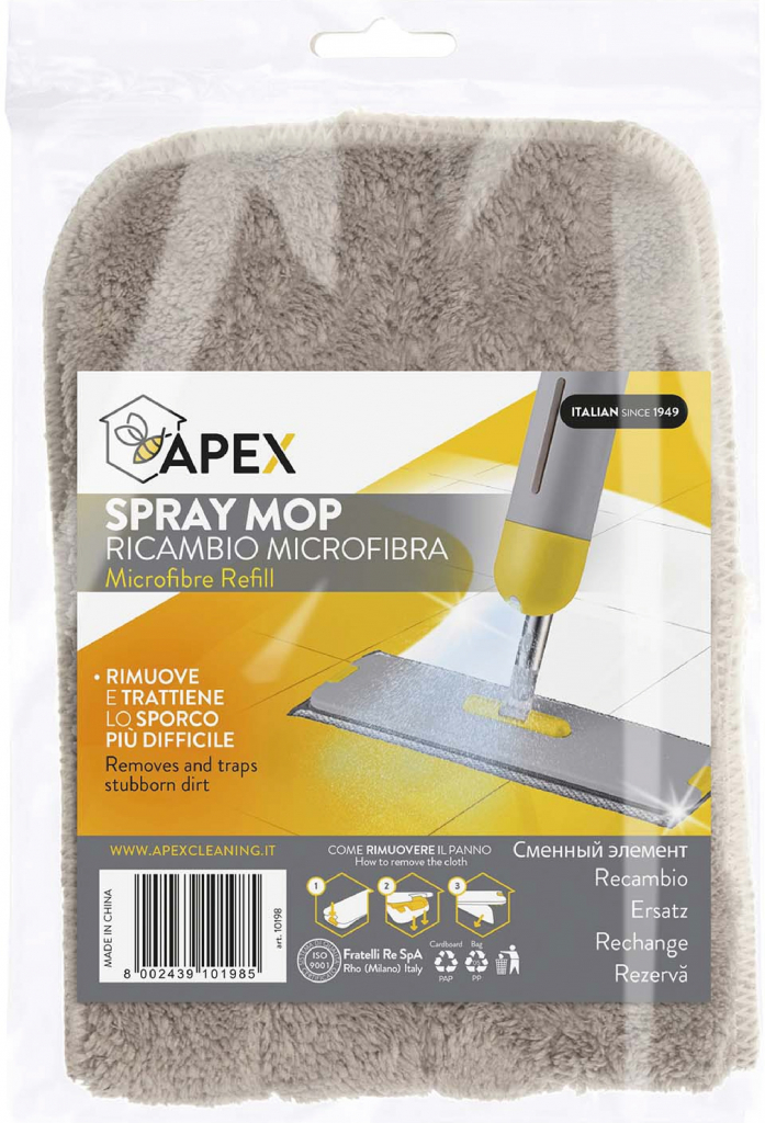 Apex Náhradný poťah k SPRAY mopu mikrovlákno 40 cm