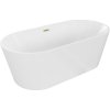 Mexen Luna voľne stojaca vaňa 170 x 80 cm, biela, prepad z brúseného zlata - 52031708000-55