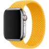 eses Pletený navliekací remienok pre Apple Watch 38 mm/40 mm/41 mm/42 mm - veľkosť M Farba: žltooranžový