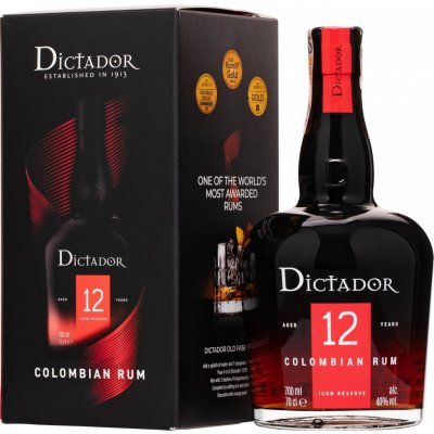 Dictador 12y 40% 0,7 l (kartón)