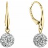 Pozlátené náušnice so Swarovski kryštálmi 31326.1