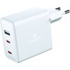 Sieťový Adaptér Swissten GaN 2 x USB-C a 1 x USB 70 W, biela 22054100