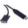 PremiumCord DisplayPort na DVI kabel 2m M/M kportadk02-02