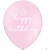 PartyDeco Balóniky latexové HB ružové 30 cm