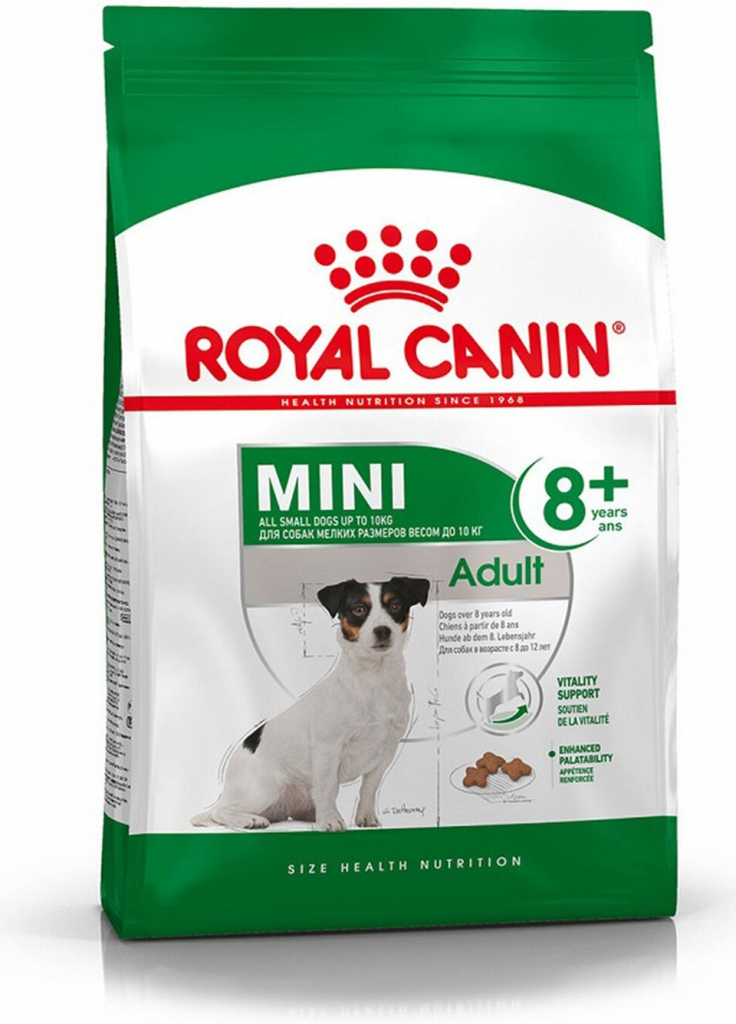 Royal Canin Mini Adult 8+ kukurica ých 2 kg