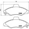 Sada brzdových platničiek kotúčovej brzdy BREMBO P 24 045