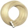 Vlasy na predĺženie TAPE IN - dĺžka 50 cm, odtieň 60 - svetlá blond