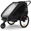 HAMAX Traveller dvojmiestny za bicykel vr. ramena + kočíková súprava Black 7029774000583
