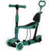 Ricokids 765403 Trojkolový balančný kolobežka 3 v 1, LED, Todi - zelená