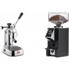 La Pavoni Europiccola Lusso + Eureka Mignon Specialita Smart, CR black
