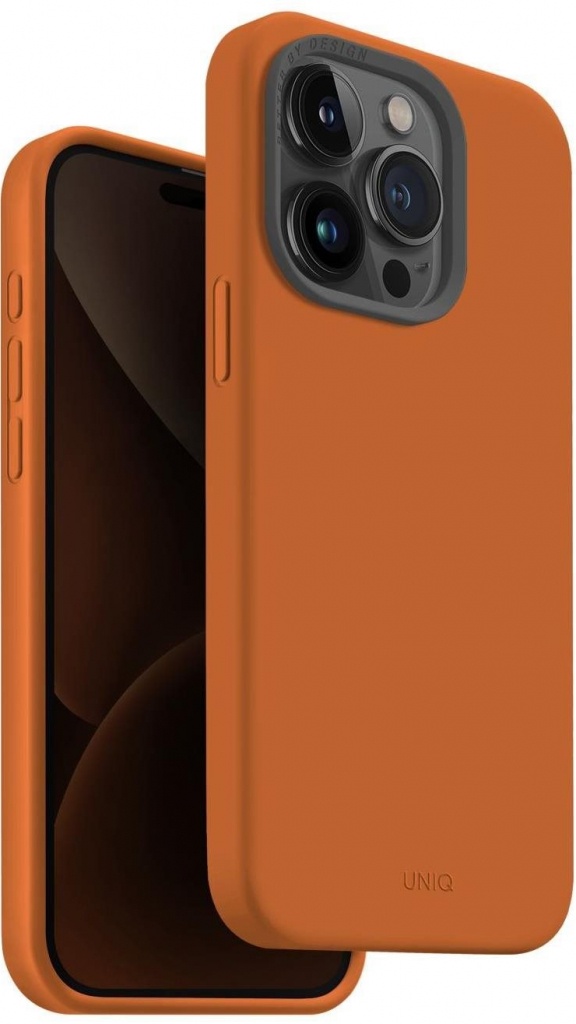 UNIQ Lino Hue MagClick iPhone 15 Pro, Sunset Orange