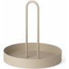 Ferm Living Kovový podnos s úchytkou Cashmere Ø 28 cm