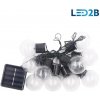 Kobi | LED Solárna reťaz 10xLED/0,12W/1,2V 1xAA IP44 6000K | KB0384