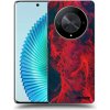 Picasee silikónový čierny obal pre Honor Magic6 Lite 5G - Organic red