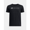Chlapčenské tričko Under Armour UA B LOGO WORDMARK SS Čierna YLG