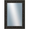 DANTIK - Zrkadlo v rámu, rozmer s rámom 50x70 cm z lišty PRAHA čierna (2753)