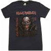 Iron Maiden Senjutsu Back Cover Vertical Logo Navy Blue XL Tričko