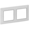 Legrand Valena Life - Dvojnásobný rámik, biela/chróm- 754032