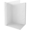 Mexen Kioto L, sprchová zástena Walk-In 70 x 200 cm, 8mm sklo námraza, biely profil, 800-070-103-20-30