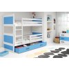 BMS Group Poschodová posteľ RICO 2 - 200x90cm - Biely - Modrý
