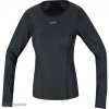 GOREWEAR M Thermo dámske tričko, čierna 36