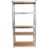 Kovový regál s 5 policami z MDF dosky 1800 x 900 x 400 mm, nosnosť police 175 kg, GEKO