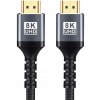 HDMI 2.1 KÁBEL 8K ULTRA HIGH SPEED 4K UHD S OPLÁŠTENÍM, 2 METRE (2M)