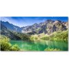 Foto obraz fotografie na skle Morské oko Tatry 100x50 cm