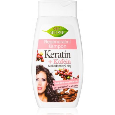 Bione Cosmetics Keratin + Kofein regeneračný šampón 260 ml