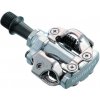 SHIMANO Pedále MTB SPD PDM540 so zarážkami, strieborné