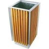 Playground System Odpadkový kôš - kov + drevo, objem 65l