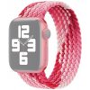 AppleKing nylonový remienok s farebným vrkočovým vzorom pre Apple Watch Ultra 49mm / 46mm / 45mm / 44mm / 42mm - S - ružový - možnosť vrátiť tovar ZADARMO do 30tich dní