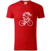 Gravel Bike - kostra - Tričko z organickej bavlny - XL ( Červená )