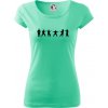 Karate postavy - Dámske tričko Pure - 3XL ( Mätová )