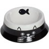 Nobby keramická miska pre mačky čiernobiela 14cm