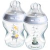 Tommee Tippee Natural Start Anti-Colic dojčenská fľaša Slow Flow 0m+ Frog 2x260 ml