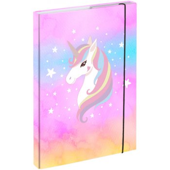 Baagl A4 Rainbow Unicorn ružová